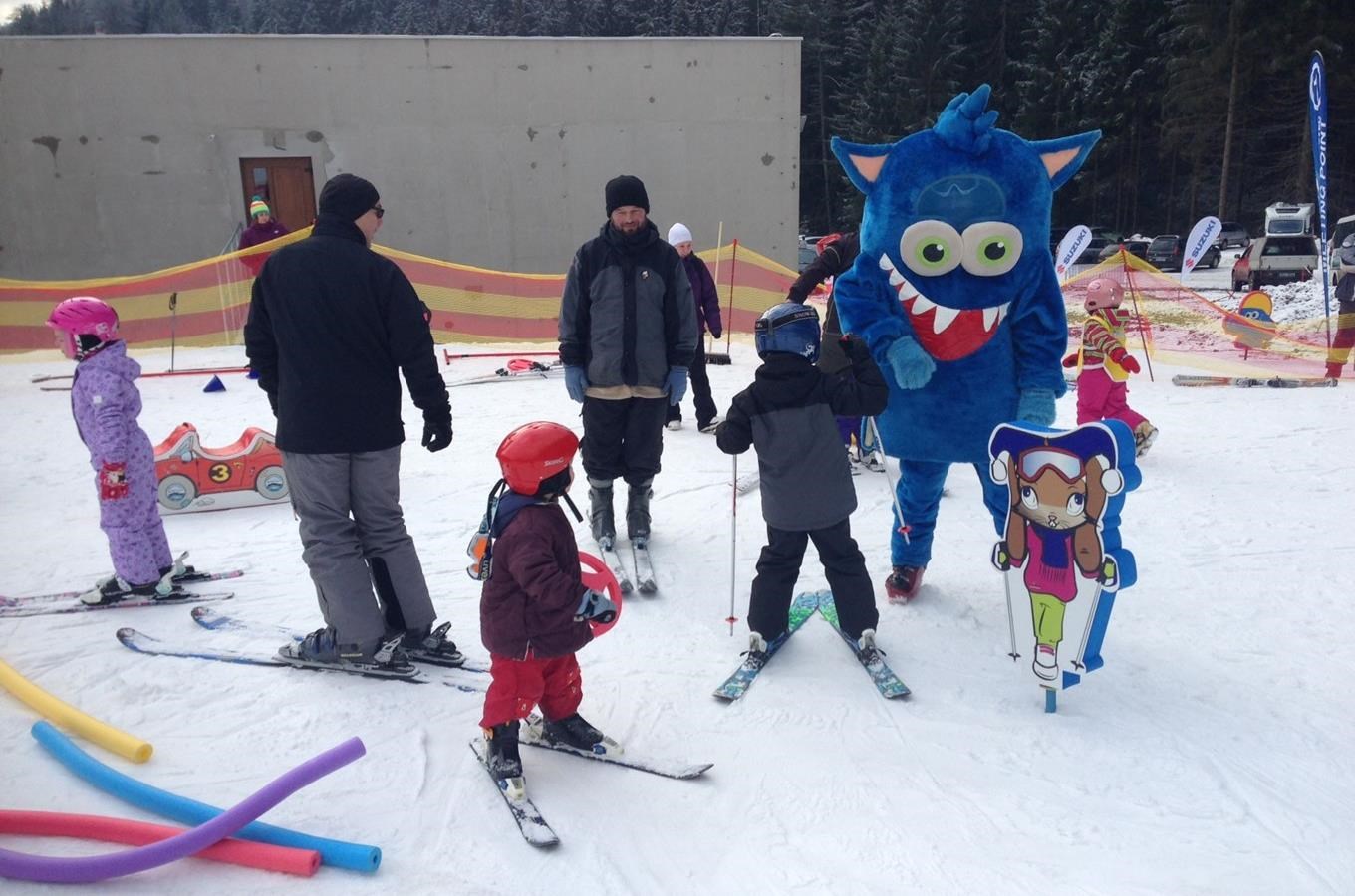 Dětský snowpark Primáček u Huga na Klínovci