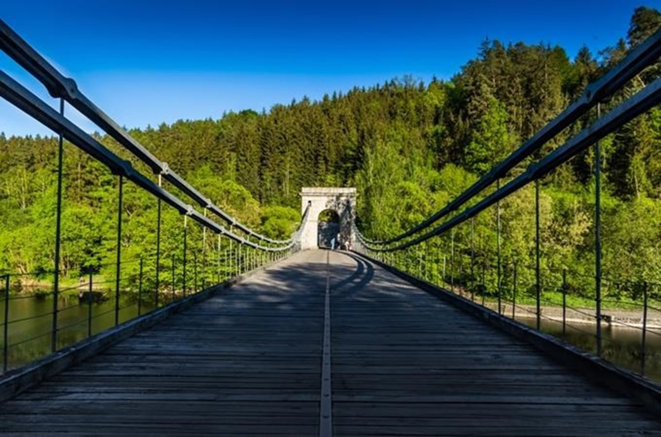 #světovéČesko a nejkrásnější řetězové mosty od Lužnice přes Dunaj až po britský Avon