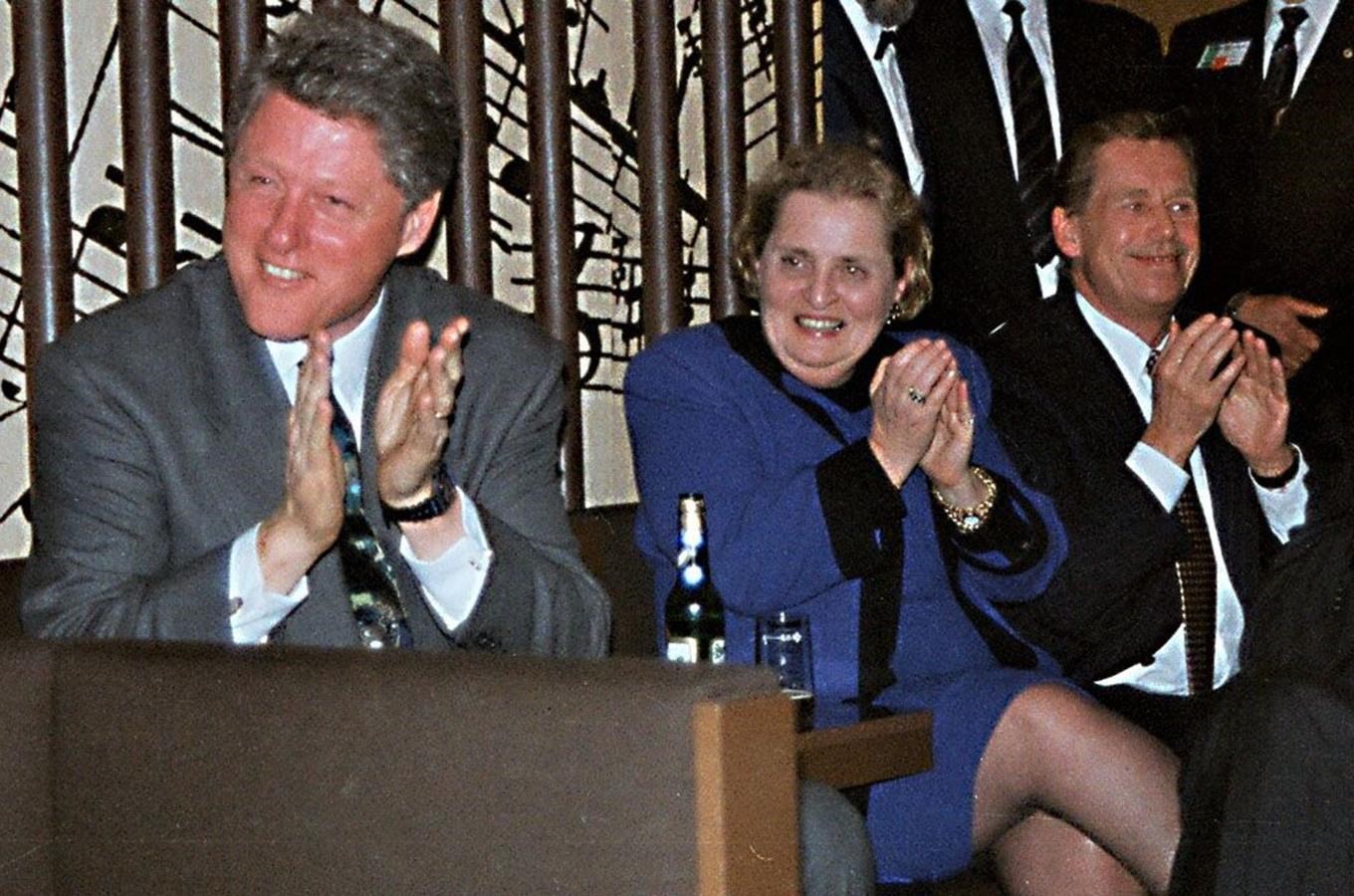 Václav Havel, Bill Clinton a Madeleine Albrigt