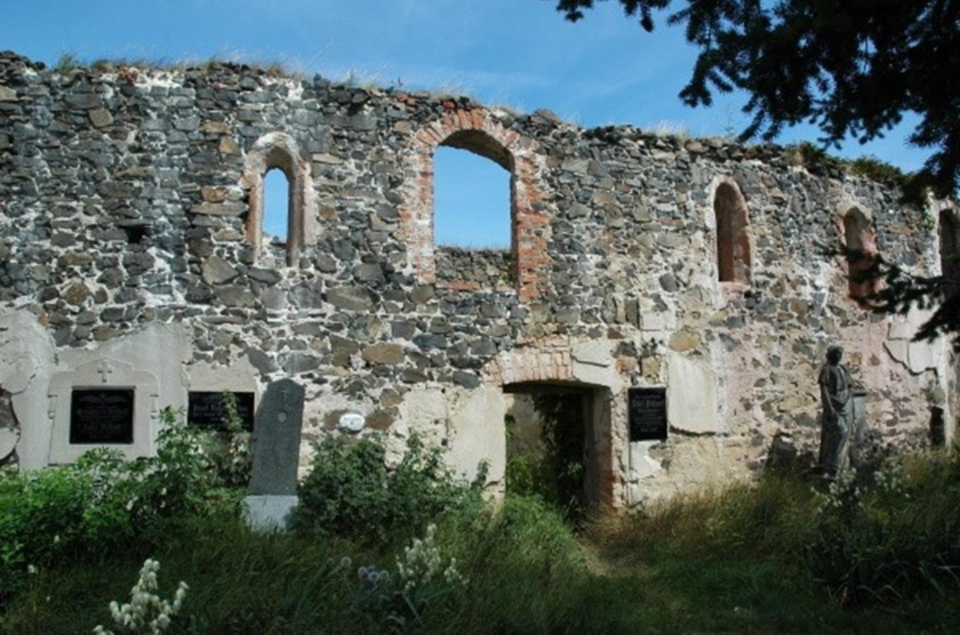 Zřícenina kaple sv. Štěpána na Podbořansku