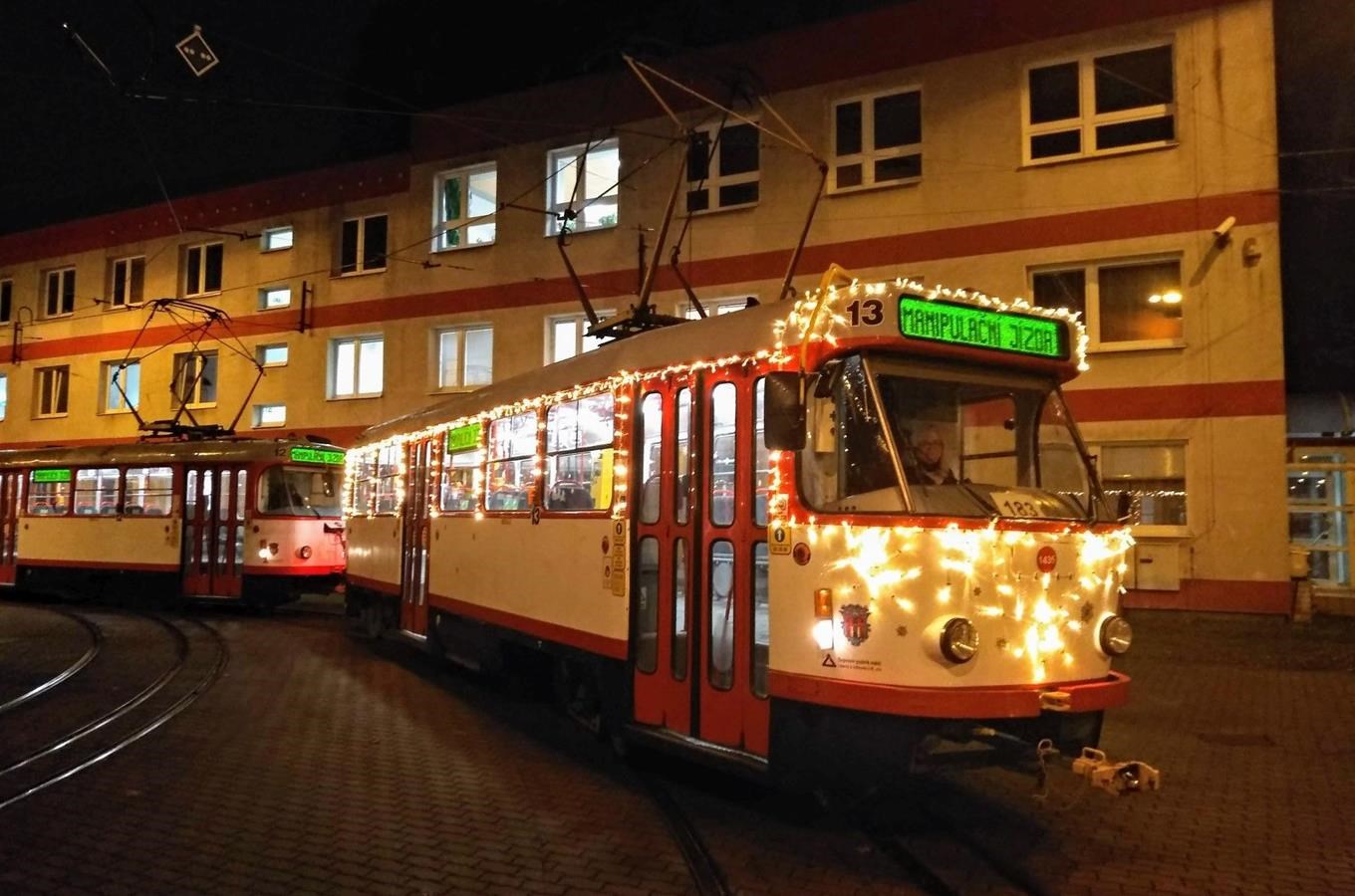 Vánoční tramvaj v Liberci