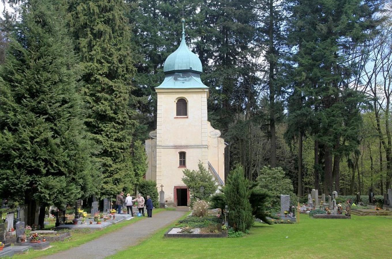 Lesní hřbitov Aldašín s kostelem sv. Jiří