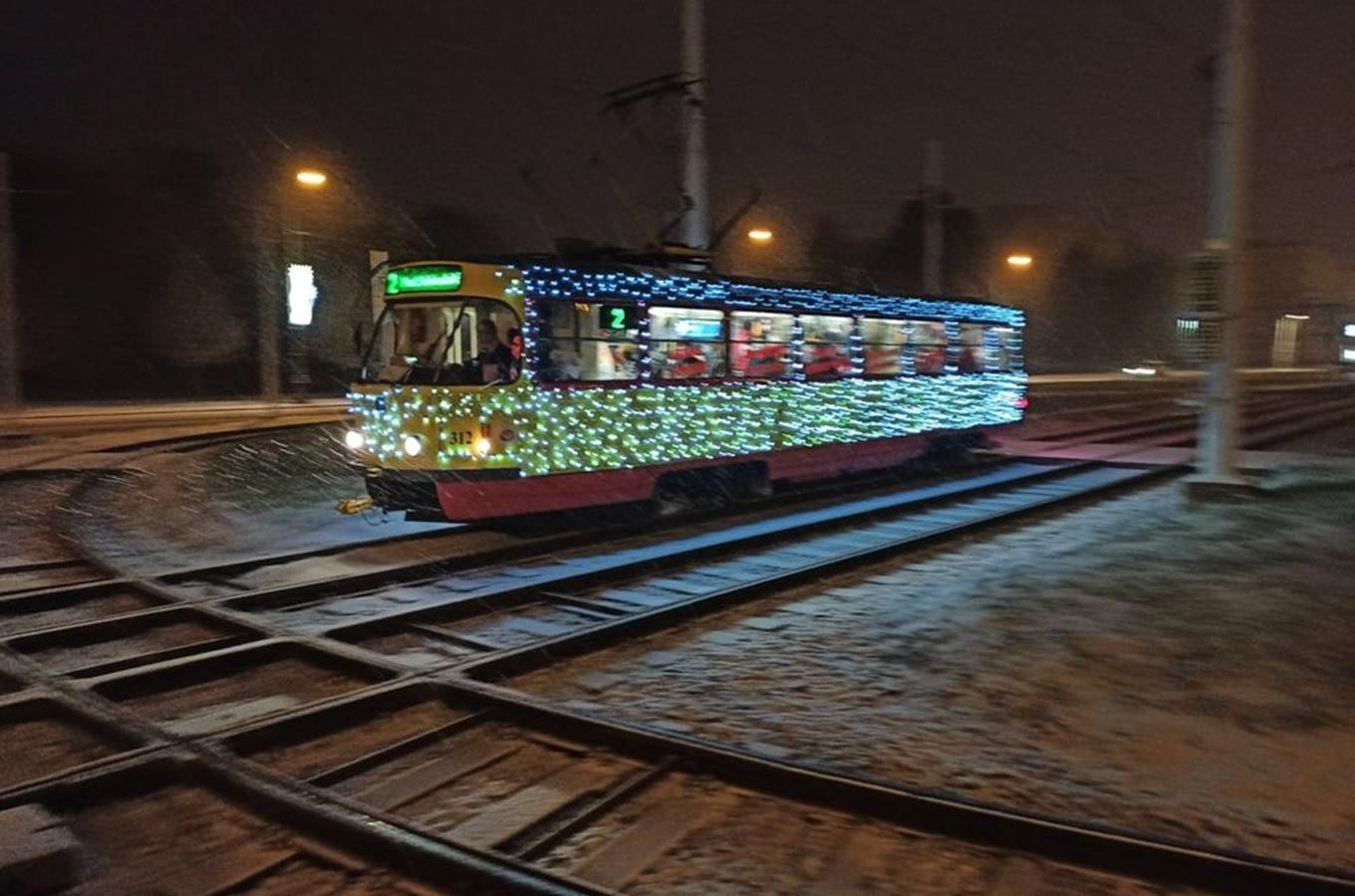 Vánoční tramvaje v Mostě