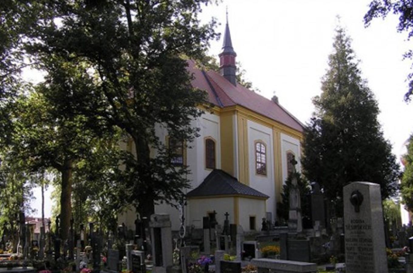 Hřbitovní kostel Božího těla v Počátkách 