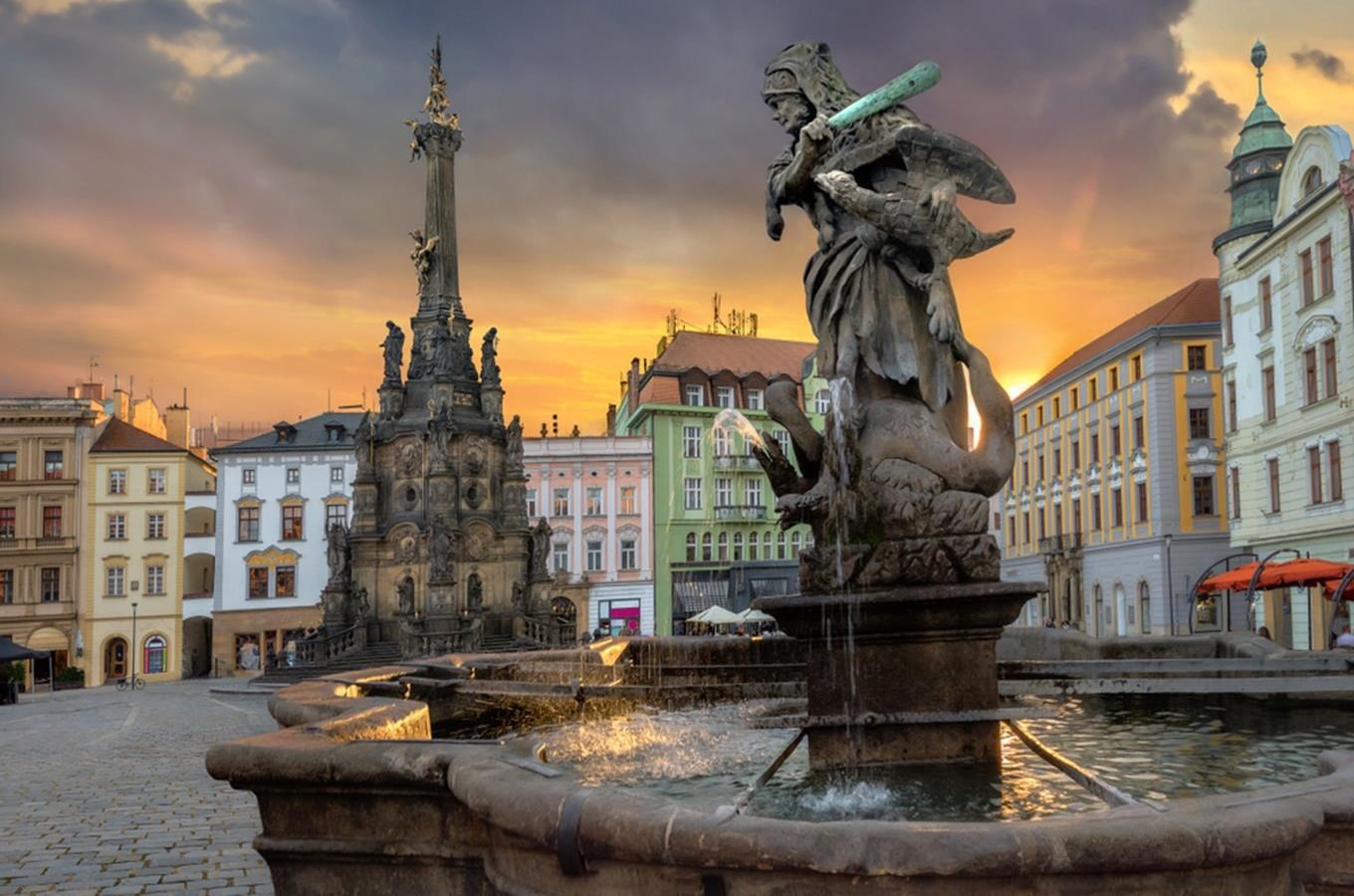 Soubor barokních kašen v Olomouci - nejstarší soubor kašen v České republice